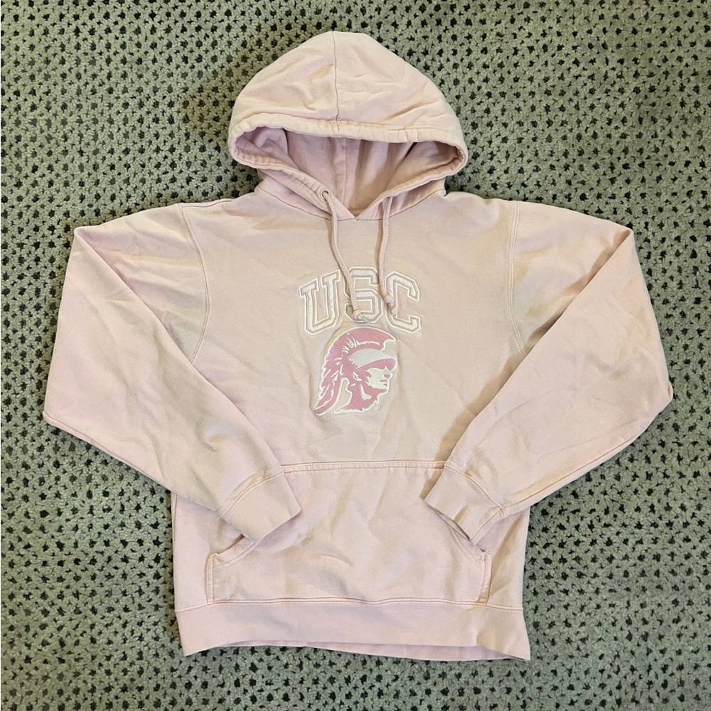 pink usc hoodie size small